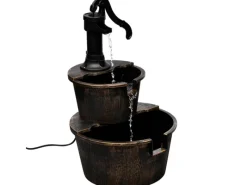 Brunnenpumpe|Gartenbrunnen|vidaXL Kaskadenbrunnen Handwasserpumpe-Design