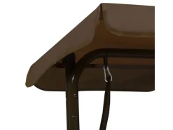 vidaXL Kinder-Hollywoodschaukel Braun 115x75x110 cm Stoff 662642* Online