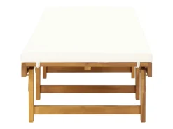 vidaXL Klappbare Sonnenliege mit Auflage Akazie Massivholz 200 x 61 x 30/55,5/70/86 cm* Online