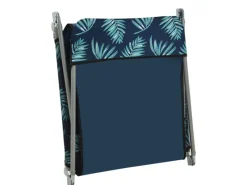 vidaXL Klappbare Sonnenliegen 2 Stk. Stahl und Stoff Blattmuster*