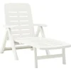 vidaXL Klappliege Kunststoff Weiß 72 x 189 x 96 cm* New