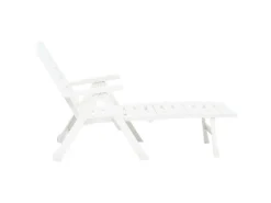 vidaXL Klappliege Kunststoff Weiß 72 x 189 x 96 cm* New