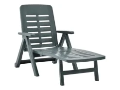 vidaXL Klappliege Kunststoff Grün 72 x 189 x 96 cm* Clearance