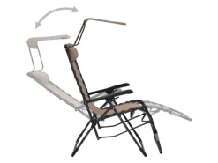 Sonnenliegen|vidaXL Liegestuhl Klappbar Textilene 312469