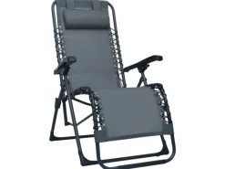 Sonnenliegen|Balkonmöbel|vidaXL Liegestuhl Klappbar Textilene 47898