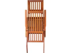 Sonnenliegen|vidaXL Liegestuhl mit Fußstütze und Auflage Akazie Massivholz Cremeweiß