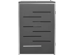 vidaXL Mülltonnenbox Edelstahl für 1 Tonne 69x77,5x115 cm Edelstahl* Clearance