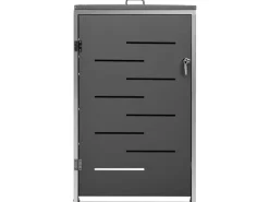 vidaXL Mülltonnenbox Edelstahl für 1 Tonne 69x77,5x115 cm Edelstahl* Clearance