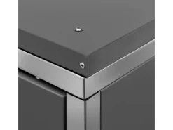 vidaXL Mülltonnenbox Edelstahl für 1 Tonne 69x77,5x115 cm Edelstahl* Clearance