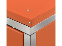 vidaXL Mülltonnenbox Edelstahl für 3 Tonnen 207x77,5x115 cm* Discount