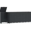 vidaXL Mülltonnenbox für 5 Tonnen Anthrazit 345x79x117 cm Stahl* Hot