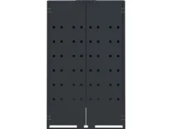 vidaXL Mülltonnenbox für 5 Tonnen Anthrazit 345x79x117 cm Stahl* Hot