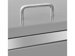 vidaXL Mülltonnenbox für 4 Tonnen 276,5x77,5x115,5 cm Edelstahl* Hot