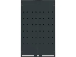 vidaXL Mülltonnenbox für 6 Tonnen Anthrazit 414x79x117 cm Stahl* Best