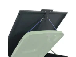 vidaXL Mülltonnenbox für 6 Tonnen Anthrazit 414x79x117 cm Stahl* Best