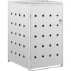 vidaXL Mülltonnenbox für 1 Tonne 240 L Edelstahl* Discount