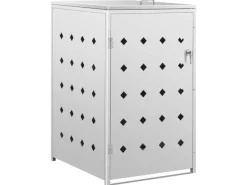 vidaXL Mülltonnenbox für 1 Tonne 240 L Edelstahl* Discount