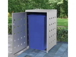 vidaXL Mülltonnenbox für 1 Tonne 240 L Edelstahl* Discount
