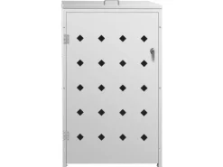 vidaXL Mülltonnenbox für 1 Tonne 240 L Edelstahl* Discount