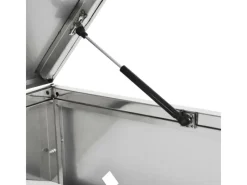 vidaXL Mülltonnenbox für 1 Tonne 240 L Edelstahl* Discount