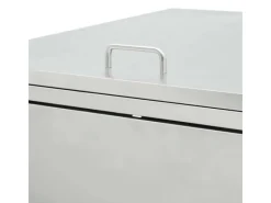 vidaXL Mülltonnenbox für 1 Tonne 240 L Edelstahl* Discount