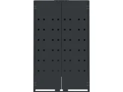 vidaXL Mülltonnenbox für 4 Tonnen Anthrazit 276x79x117 cm Stahl* Sale