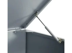 vidaXL Mülltonnenbox für 3 Tonnen Grau 207x79x117 cm Stahl* Online