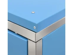 vidaXL Mülltonnenbox für 3 Tonnen Edelstahl207x77,5x115 cm* Hot