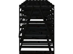 vidaXL Mülltonnenbox für 4 Tonnen Schwarz Massivholz Kiefer* Clearance