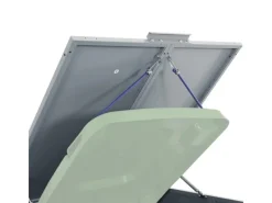 vidaXL Mülltonnenbox für 5 Tonnen Grau 345x79x117 cm Stahl* Sale