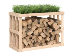vidaXL Outdoor-Kaminholzregal 108x52x74 cm Massivholz Kiefer* Online