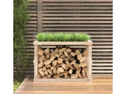 vidaXL Outdoor-Kaminholzregal 108x52x74 cm Massivholz Kiefer* Online