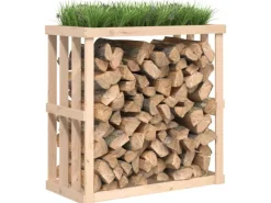 vidaXL Outdoor-Kaminholzregal 108x52x106 cm Massivholz Kiefer* Best