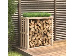 vidaXL Outdoor-Kaminholzregal 108x52x106 cm Massivholz Kiefer* Best