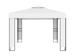 vidaXL Pavillon mit Doppeldach 3 x 3 m Weiß* Hot