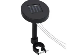 vidaXL Pavillon mit Doppeldach & LED-Lichterkette 3x3 m Anthrazit* New