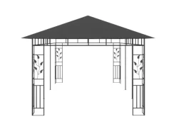 Gartenlauben|vidaXL Pavillon mit Moskitonetz 6x3x2,73 m Anthrazit