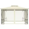 vidaXL Pavillon mit Netz 300x300x265 cm Creme* Best