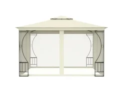 vidaXL Pavillon mit Netz 300x300x265 cm Creme* Best
