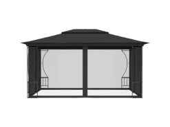vidaXL Pavillon mit Netz 300x400x265 cm Anthrazit* Sale