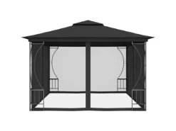 vidaXL Pavillon mit Netz 300x400x265 cm Anthrazit* Sale