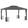 vidaXL Pavillon mit Seitenwänden & Doppeldach 3x4 m Anthrazit Modell 1* Clearance