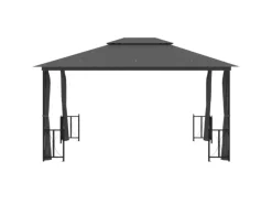 vidaXL Pavillon mit Seitenwänden & Doppeldach 3x4 m Anthrazit Modell 1* Clearance