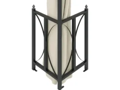 vidaXL Pavillon mit Seitenwänden & Doppeldach 3x3 m Creme* Discount