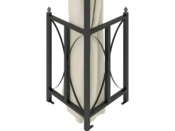 vidaXL Pavillon mit Seitenwänden & Doppeldach 3x4 m Creme* Sale