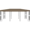 Gartenlauben|vidaXL Pavillon 6x3 m Taupe