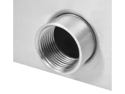 vidaXL Pool-Wasserfall Edelstahl 30x9x26 cm Silbern* Hot