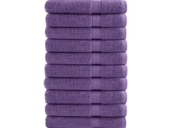 Campingzubehör|vidaXL Premium-Saunatücher 10 Stk Lila 80x200 600 g/m2 100% Baumwolle