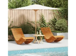 Sonnenliegen|vidaXL Rocking Sonnenliegen 2 Stück aus Massivem Akazienholz 4103881