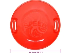 vidaXL Rundschlitten Rot 66,5 cm PP* Sale